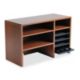 Desktop Organizer, Nine Sections, 29 x 12 x 18, Medium Oak